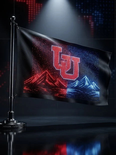 University of Utah LED display flag