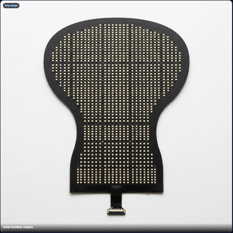 Contoured LED panel