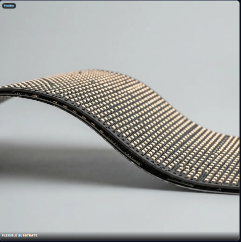 Flexible LED substrate bending
